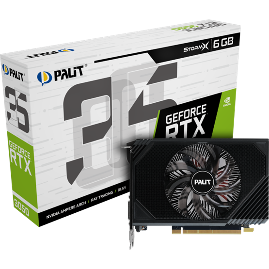PALIT NE63050018JE-1072F NVIDIA RTX3050 StormX 6GB GDDR6  Videokártya