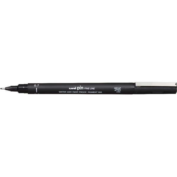 Uni PIN 0,7 mm fekete rajzmarker Uni PIN 0,7 mm fekete rajzmarker