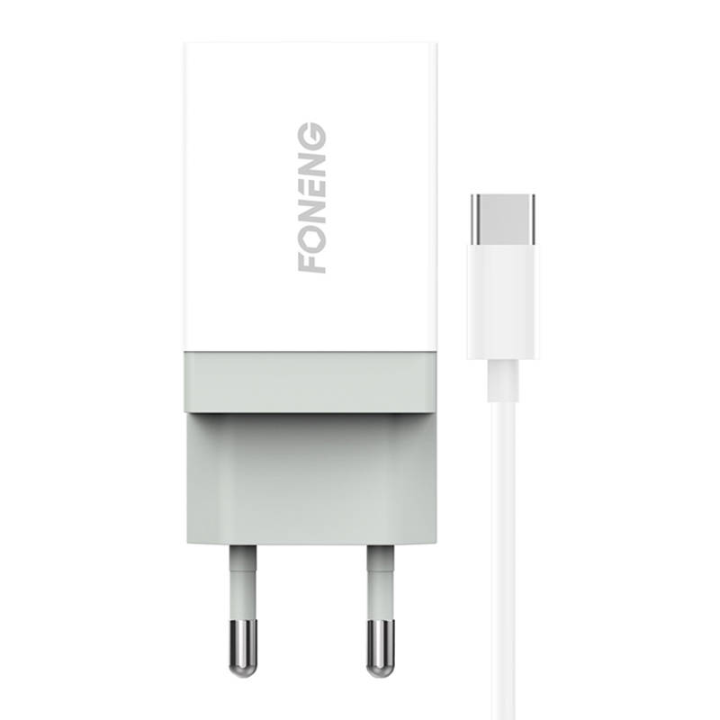 Fast charger Foneng 1x USB K210 + USB Type C cable Fast charger Foneng 1x USB K210 + USB Type C cable