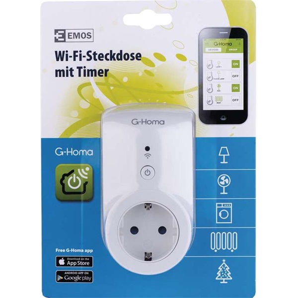 EMOS Wi-Fi okos aljzat idözítövel fehér (P5530)