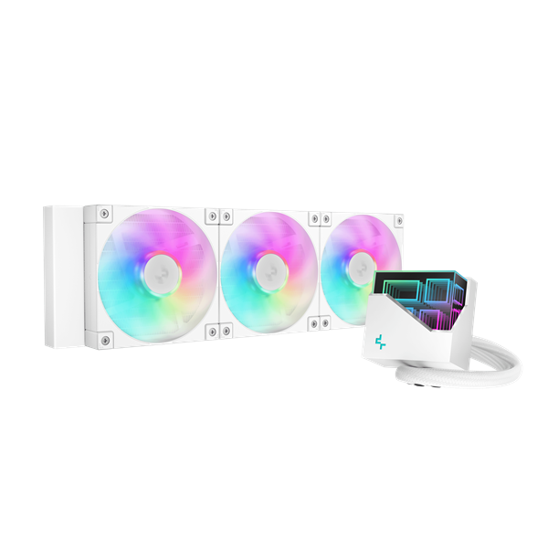 DeepCool CPU Water Cooler LT360 WH ARGB max 19dB max. 145,86 m3/h 3x12cm Fehér DeepCool CPU Water Cooler LT360 WH ARGB max 19dB max. 145,86 m3/h 3x12cm Fehér