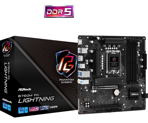 ASRock LGA1700 B760M PG LIGHTNING alaplap ASRock LGA1700 B760M PG LIGHTNING alaplap