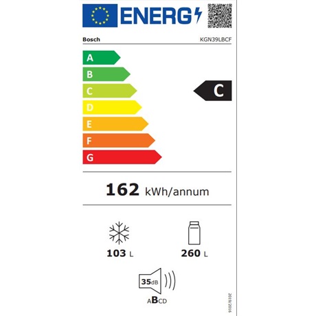 Bosch KGN39LBCF HŰTŐ ALULFAGYASZTÓS