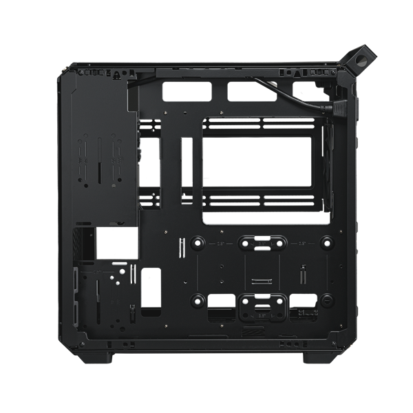 COOLER MASTER Mid ATX QUBE 500 FLATPACK BLACK EDITION Tápegység nélkül Ház  fekete