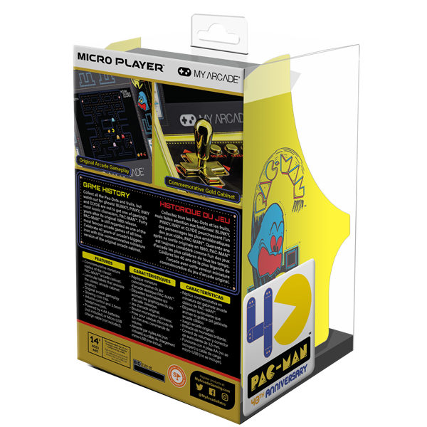 MY ARCADE Pac-Man 40th Anniversary Micro Player Hordozható