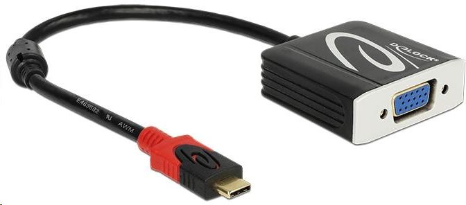 Delock 62994 Adapter USB Type-C csatlakozódugóval > VGA csatlakozóhüvellyel (DP váltakozó mód)