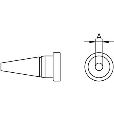 Weller LT pákahegy, forrasztóhegy LT-AS kerek formájú, tompa hegy 1.6 mm Weller LT pákahegy, forrasztóhegy LT-AS kerek formájú, tompa hegy 1.6 mm