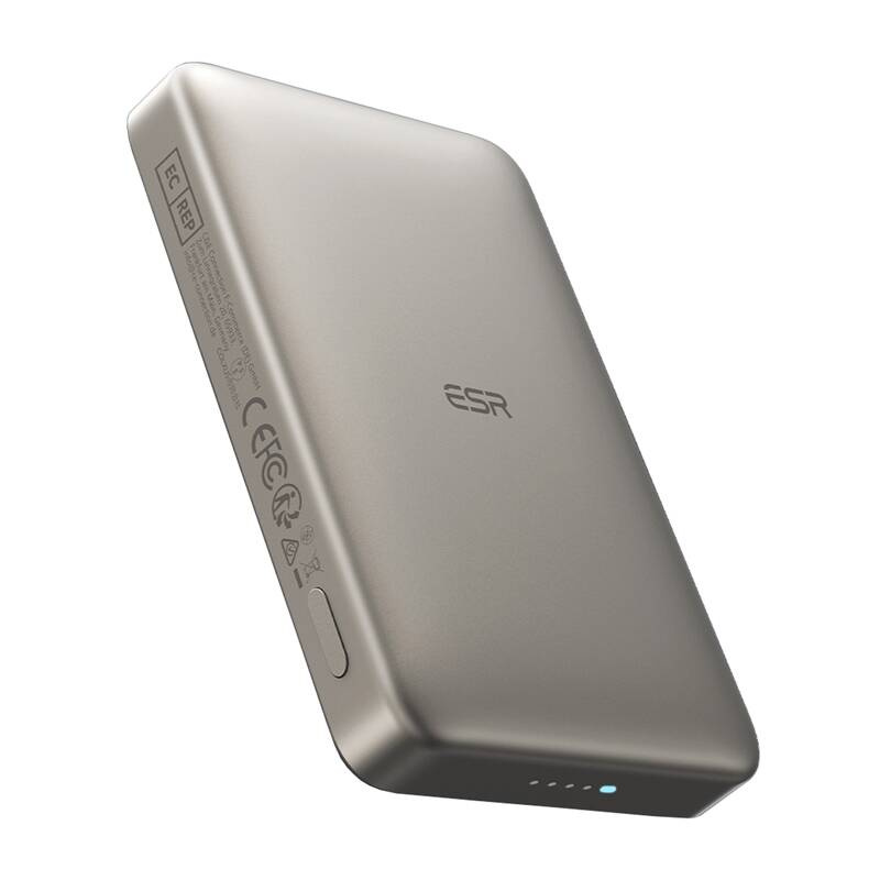 ESR Qi2 MagSlim 10000 mAh mágneses powerbank Homok 