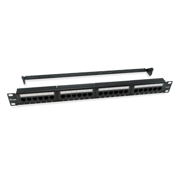 Equip Patch panel - 135426 (24 port, Cat6, árnyékolatlan, fekete) Equip Patch panel - 135426 (24 port, Cat6, árnyékolatlan, fekete)