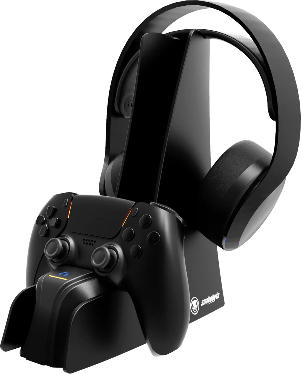 snakebyte SB918636 DUAL CHARGE & HEADSET STAND 5 fejhallgató állvány és kontroller töltő fekete snakebyte SB918636 DUAL CHARGE & HEADSET STAND 5 fejhallgató állvány és kontroller töltő fekete