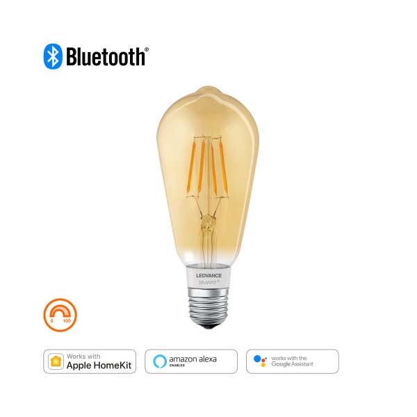 Ledvance Smart+ BT FIL edison fényforrás,DIM,6W 2700K E27 okostelefonnal,alkalmazással vezérelhető intelligens fényf. Ledvance Smart+ BT FIL edison fényforrás,DIM,6W 2700K E27 okostelefonnal,alkalmazással vezérelhető intelligens fényf.