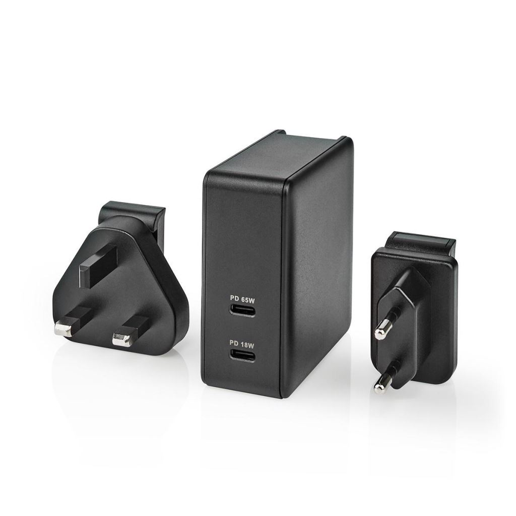 Nedis WCPD65W110BK fali töltő fekete Nedis WCPD65W110BK fali töltő fekete