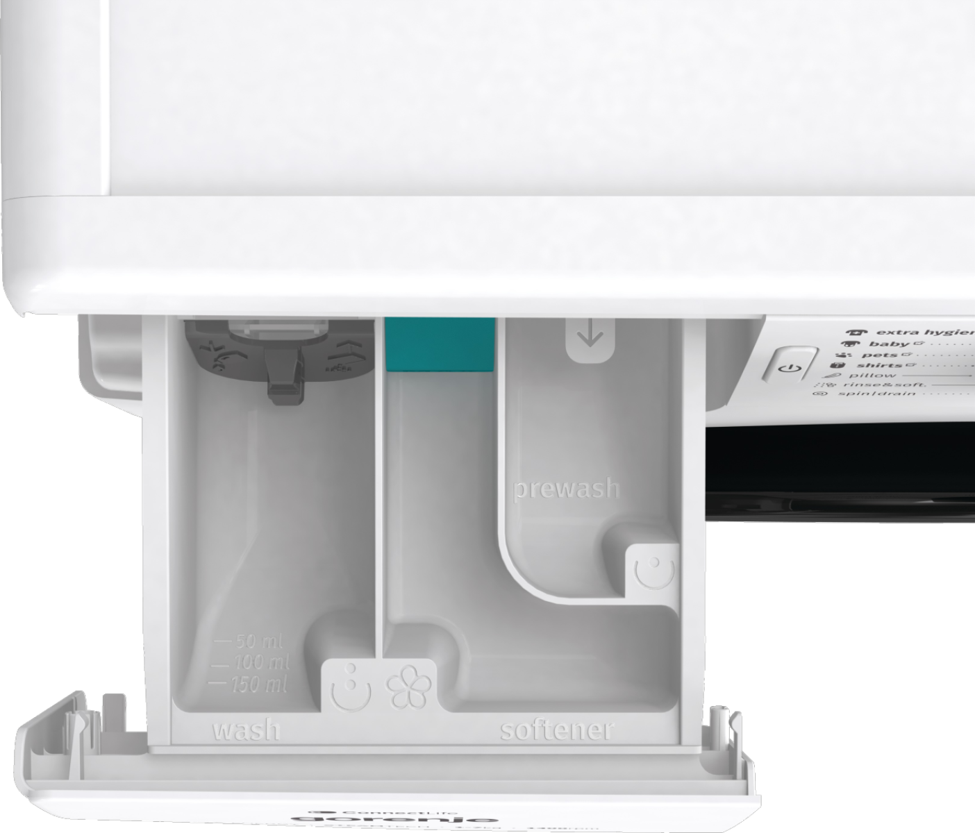 Gorenje WPNEI74ASWIFI Elöltöltős mosógép - 7 kg, 1400 ford./perc, A Energiaosztály,  Gőz program, WiFi