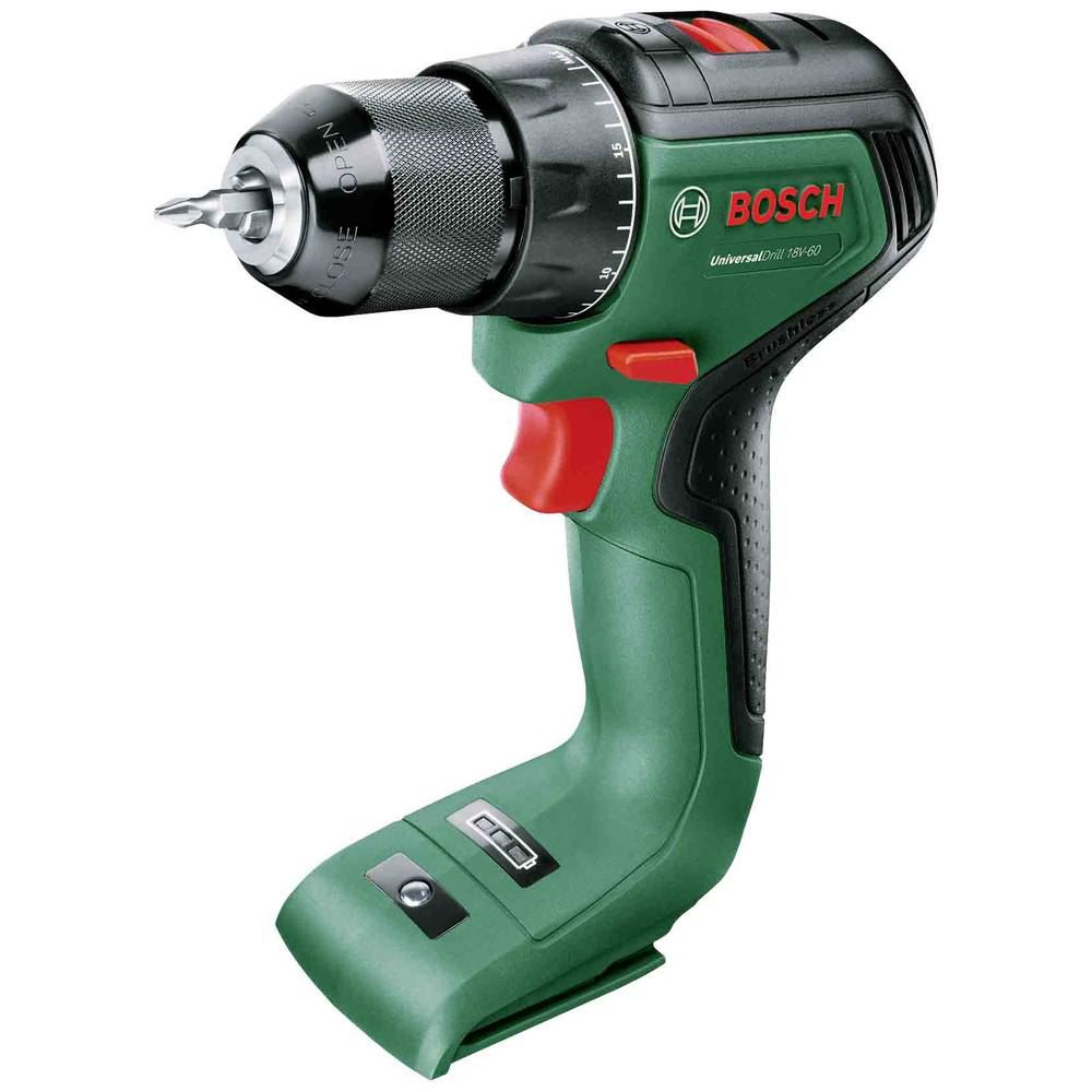 Bosch Home and Garden UniversalDrill Akkus fúrócsavarozó 18 V 2.0 Ah Lítiumion akku nélkül, töltő nélkül, zöld 06039D7000 Bosch Home and Garden UniversalDrill Akkus fúrócsavarozó 18 V 2.0 Ah Lítiumion akku nélkül, töltő nélkül, zöld 06039D7000