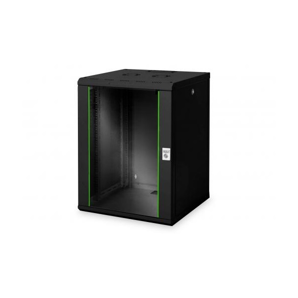 Digitus DN-19 16U-6/6-SW Falra szerelhető Rackszekrény Fekete