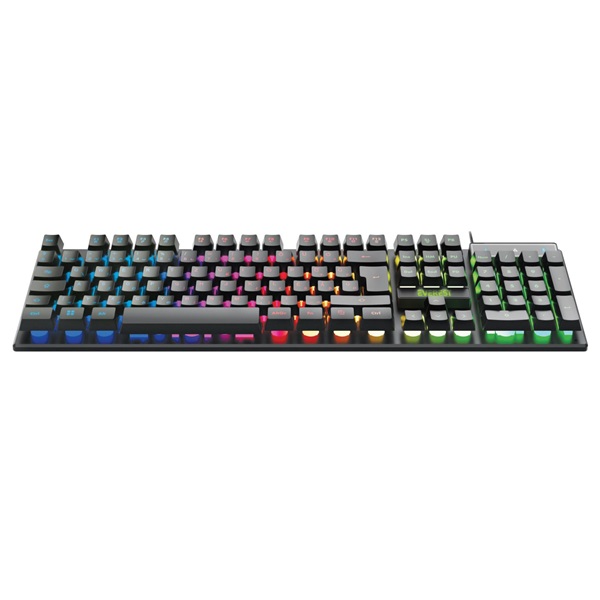 Everest KB-188 Borealis Rainbow N-key Fekete RGB LED Gamer Billentyűzet HU Everest KB-188 Borealis Rainbow N-key Fekete RGB LED Gamer Billentyűzet HU