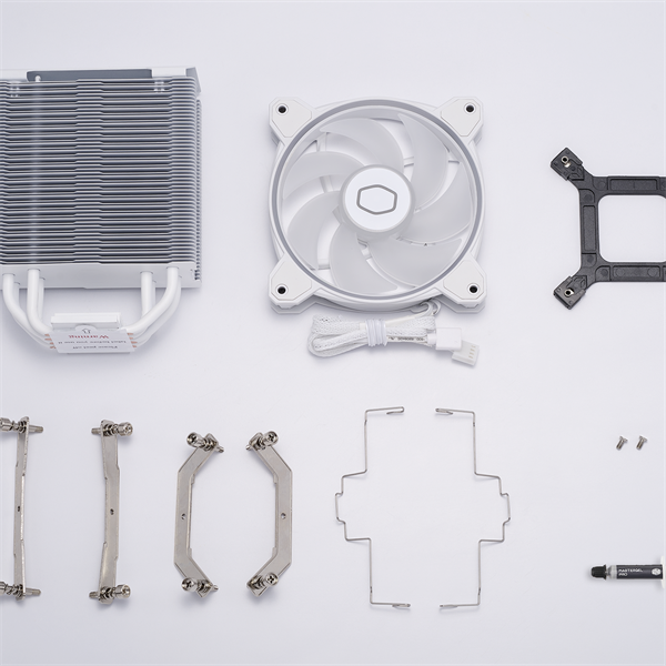 COOLER MASTER  HYPER 212 HALO WHITE ARGB LGA1700 támogatással  CPU hűtő fehér