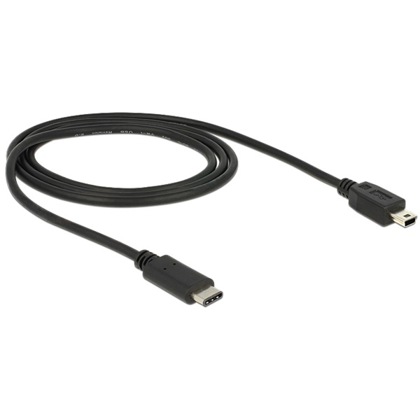 Delock 83603 USB Type-C (USB-C) 2.0 --> USB 2.0 mini-B 1m kábel Delock 83603 USB Type-C (USB-C) 2.0 --> USB 2.0 mini-B 1m kábel