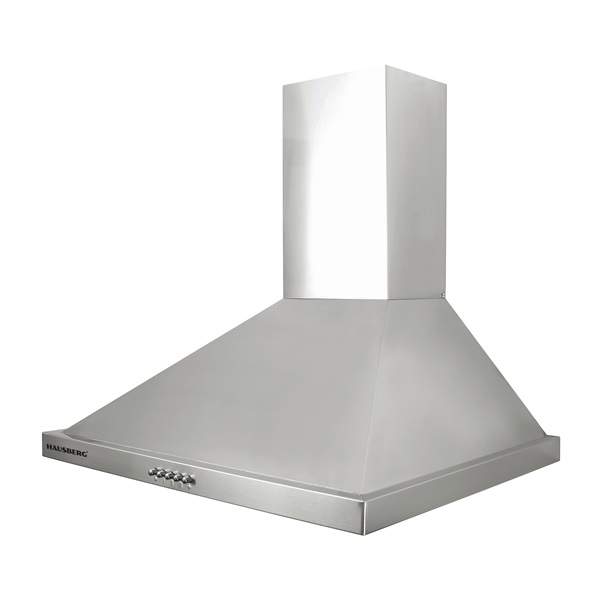Hausberg HB-1260IN inox, szabadonálló, kürtős, méret:42 cm, zajszint:56 dB, páraelszívó