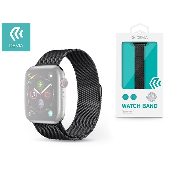 Devia ST325052 Apple Watch fekete fém óraszíj Devia ST325052 Apple Watch fekete fém óraszíj