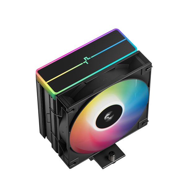 DeepCool AG400 BK ARGB V2 31,6 dB max, 128,93 m3/h 4pin csatlakozó 4 db heatpipe 12cm PWM CPU Cooler DeepCool AG400 BK ARGB V2 31,6 dB max, 128,93 m3/h 4pin csatlakozó 4 db heatpipe 12cm PWM CPU Cooler