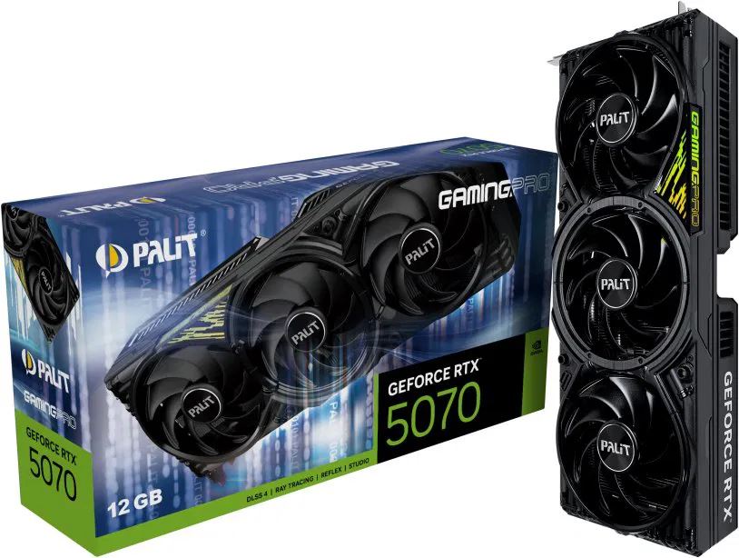 Palit GeForce RTX 5070 12GB GamingPro videokártya (NE75070019K9-GB2050A)