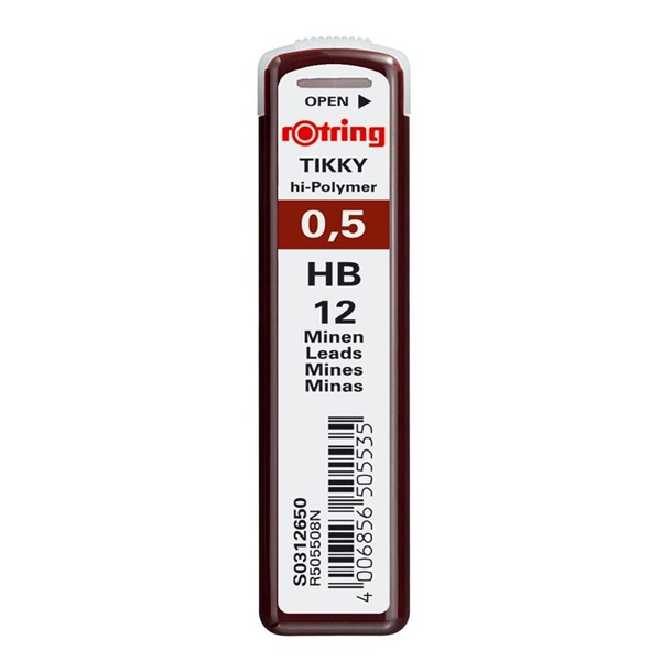 Rotring 0,5mm HB 12db-os nyomósirón betét Rotring 0,5mm HB 12db-os nyomósirón betét