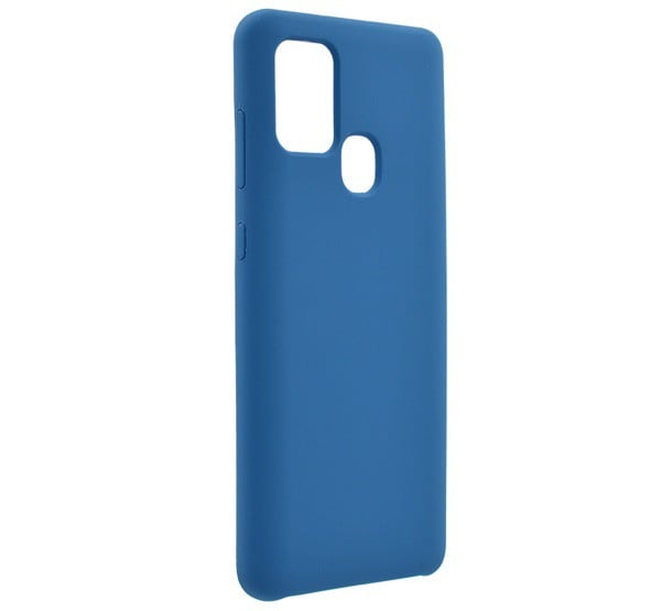 Szilikon telefonvédő (matt) SÖTÉTKÉK [Samsung Galaxy A21s (SM-A217F)]