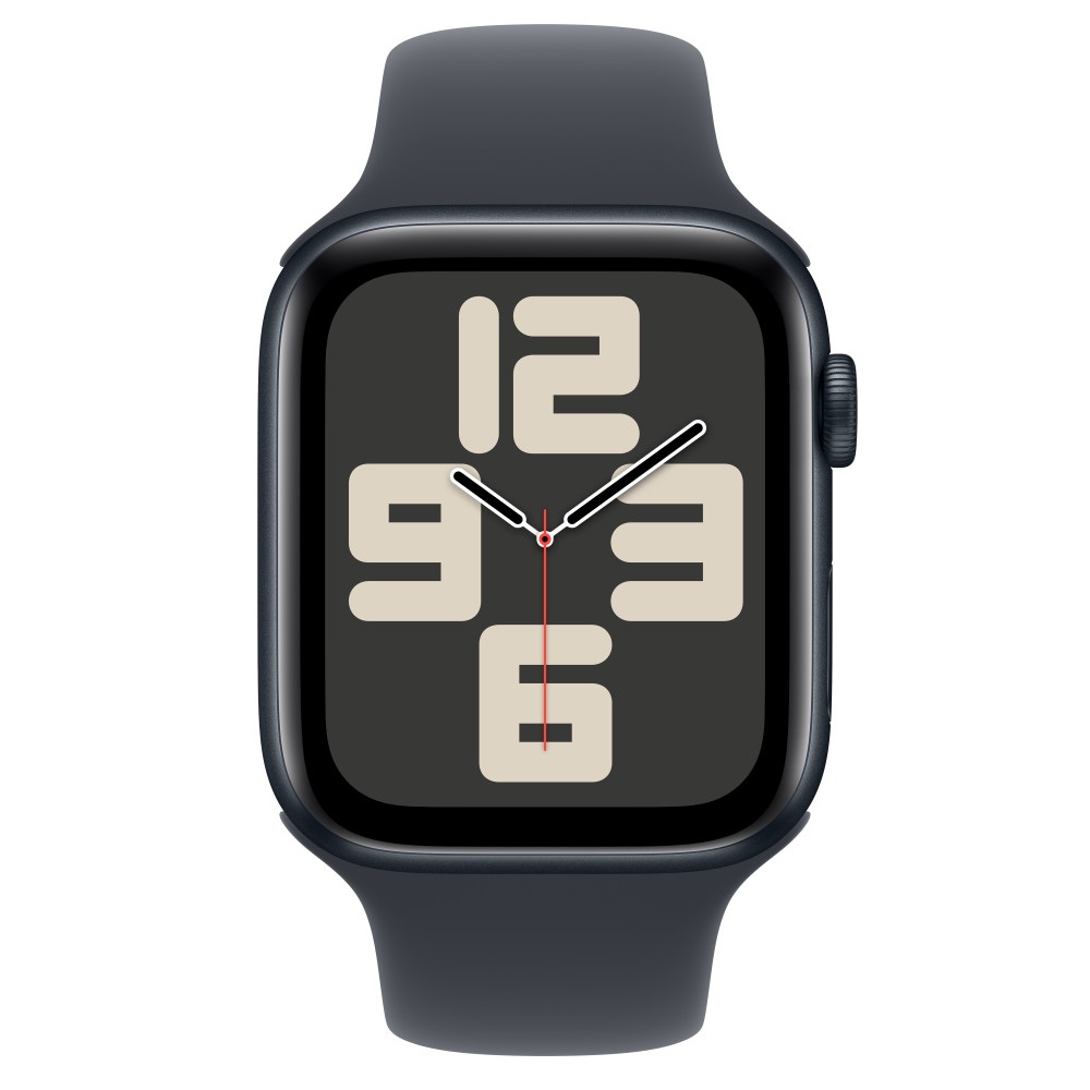 Apple Watch SE2 v3 Cellular 44mm fekete alutok sportszíj M/L