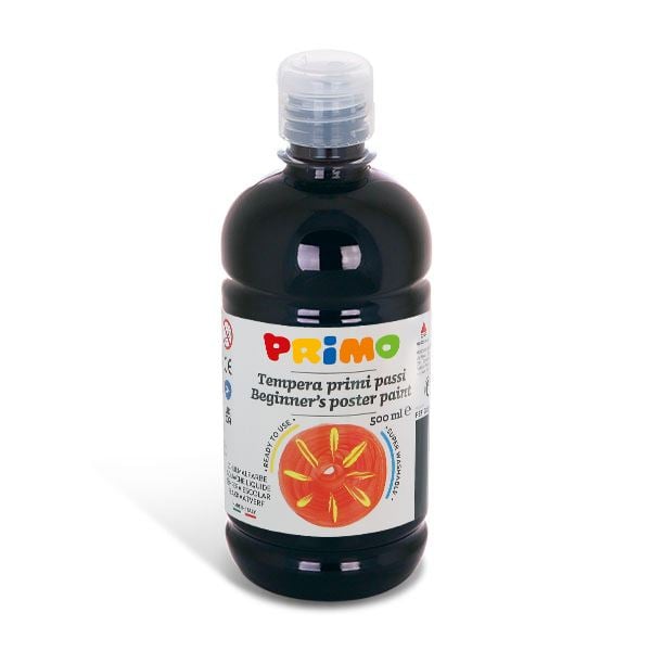 Primo 800 tempera 500ml fekete (202BR500800)