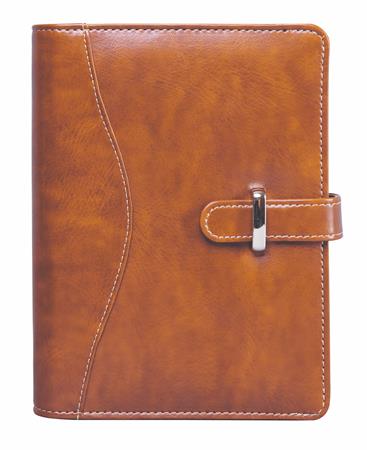 Kalendart Saturnus M437 műbőr világosbarna gyűrűs kalendárium