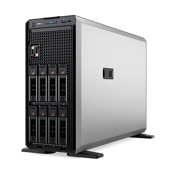 DELL ISG szerver  PE T360 torony (8x3.5"), 4C E-2434 3.4GHz, 1x16GB, 1x480GB RI SSD; H755, iD9 Ba., 2x700W.