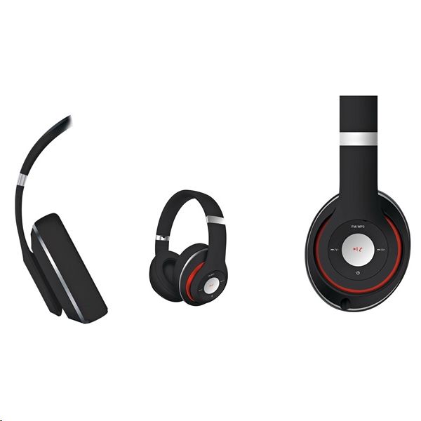 OMEGA Freestyle Vezetéknélküli mikrofonos fejhallgató fekete OMEGA Freestyle Vezetéknélküli mikrofonos fejhallgató fekete