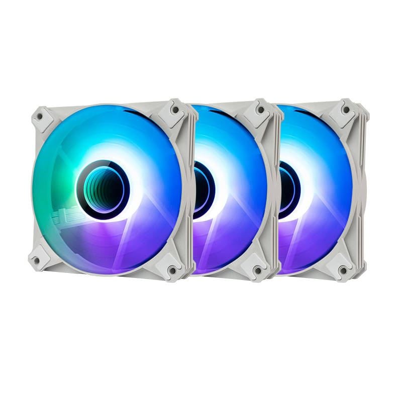 DarkFlash INF8 ARGB 3az1-ben ház hűtő ventilátor szett fehér DarkFlash INF8 ARGB 3az1-ben ház hűtő ventilátor szett fehér