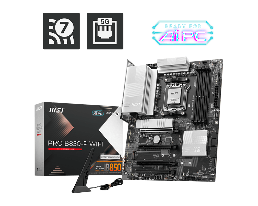 MSI PRO B850-P WIFI AM5 ATX Alaplap MSI PRO B850-P WIFI AM5 ATX Alaplap