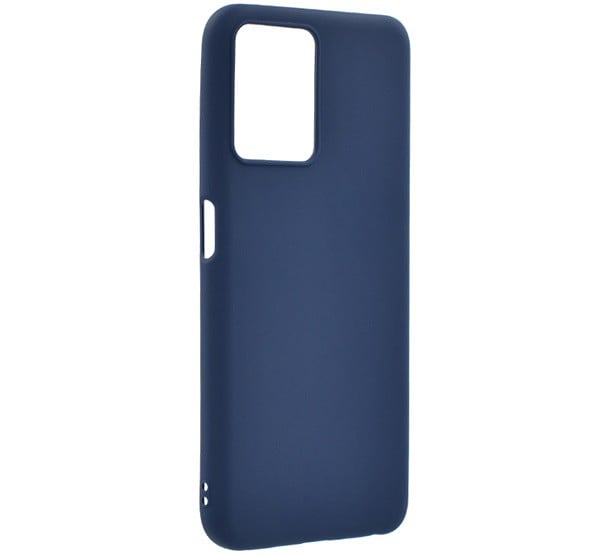 Szilikon telefonvédő (matt) SÖTÉTKÉK [Realme 9 5G]