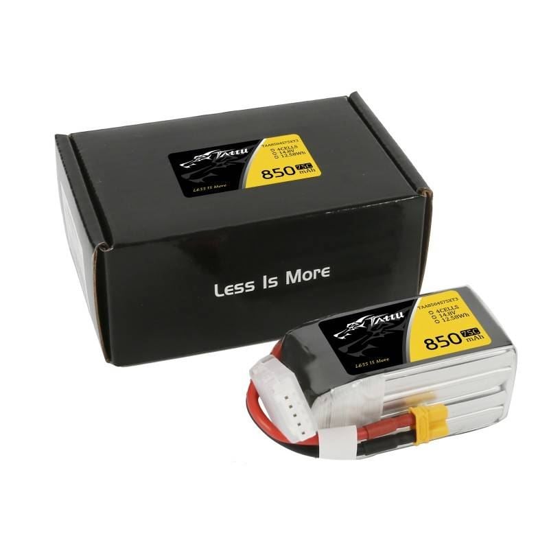 Tattu 850mAh 14.8V 75C 4S1P akkumulátor (TAA8504S75XT3) Tattu 850mAh 14.8V 75C 4S1P akkumulátor (TAA8504S75XT3)