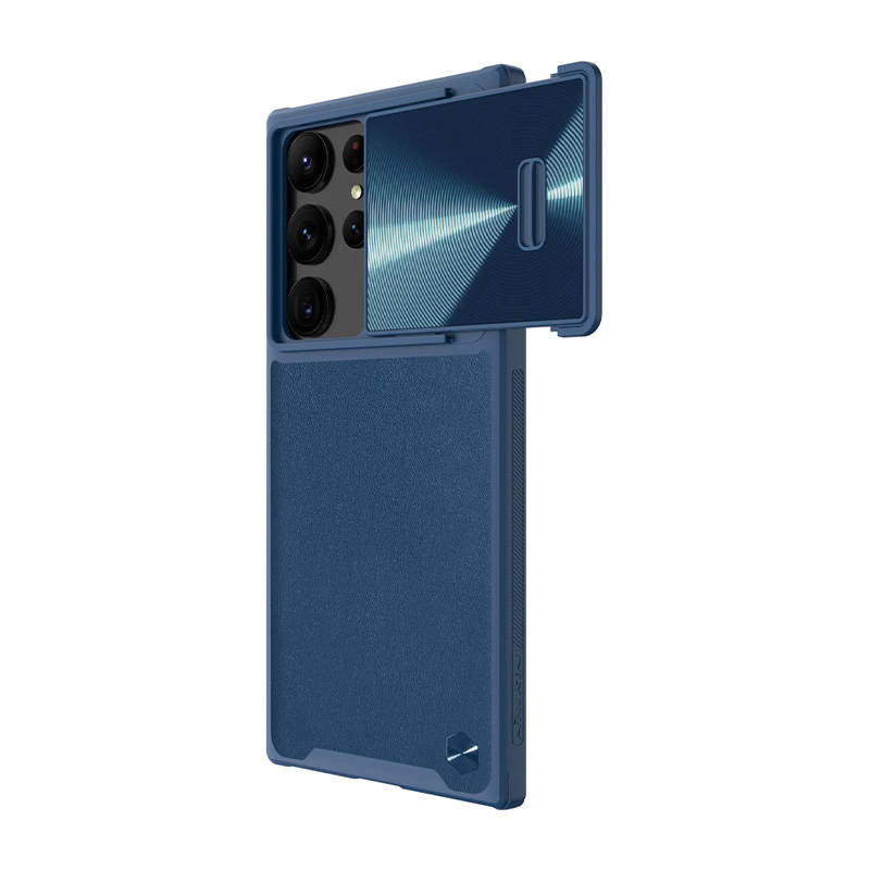 Nillkin CamShield Leather case for Samsung Galaxy S23 Ultra (blue) Nillkin CamShield Leather case for Samsung Galaxy S23 Ultra (blue)