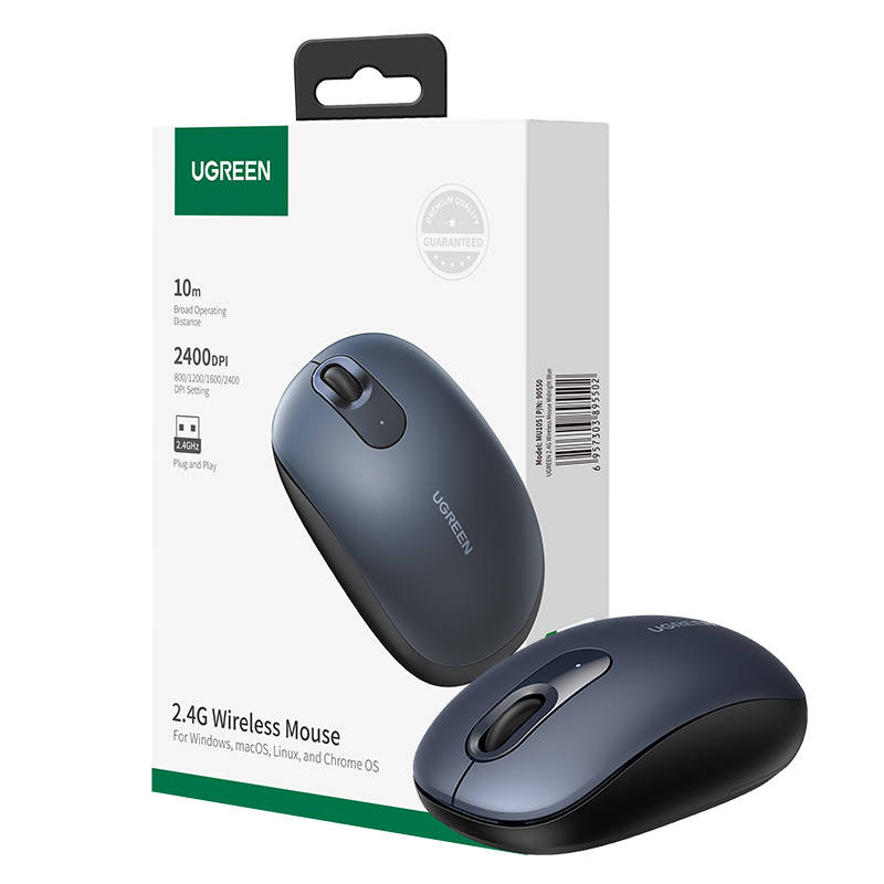 UGREEN 90550 Vezeték nélküli egér 2.4G (sötétkék) UGREEN 90550 Vezeték nélküli egér 2.4G (sötétkék)