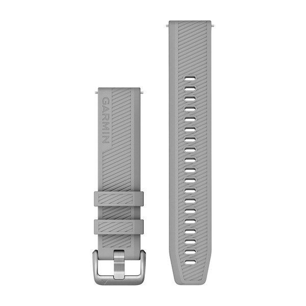 Garmin 20mm szürke szilikon, rozsdamentes csat (Quick Release) Approach S40 óraszíj (010-12925-00)