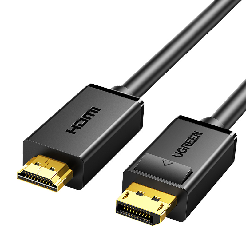 UGREEN  DisplayPort - HDMI Cable FullHD 1m Fekete