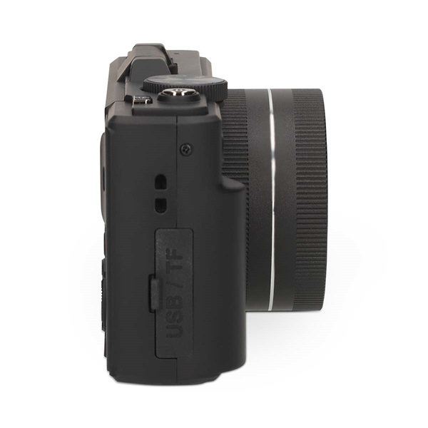 Nedis PCAM2570BK vlogger digitális fényképezőgép / kamera, kihajtható képernyő, 75 MPixel, 5K@15fps, 16 MPixeles CMOS