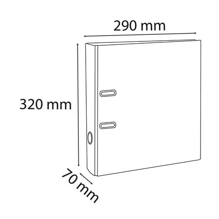 EXACOMPTA 70 mm A4 PVC Iratrendező Világoszöld