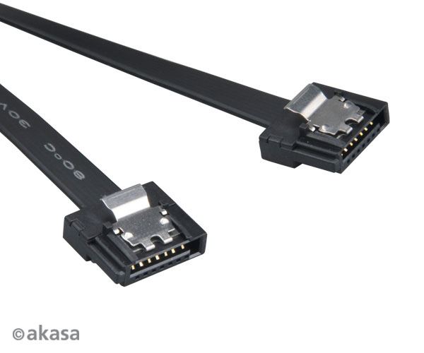 Akasa Proslim SATA3 adatkábel 50cm fekete (AK-CBSA05-50BK)