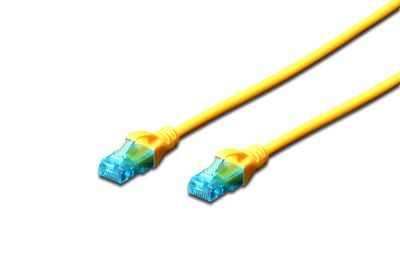 Digitus DK-1511-050/Y CAT5e U/UTP PVC 5m patch kábel sárga