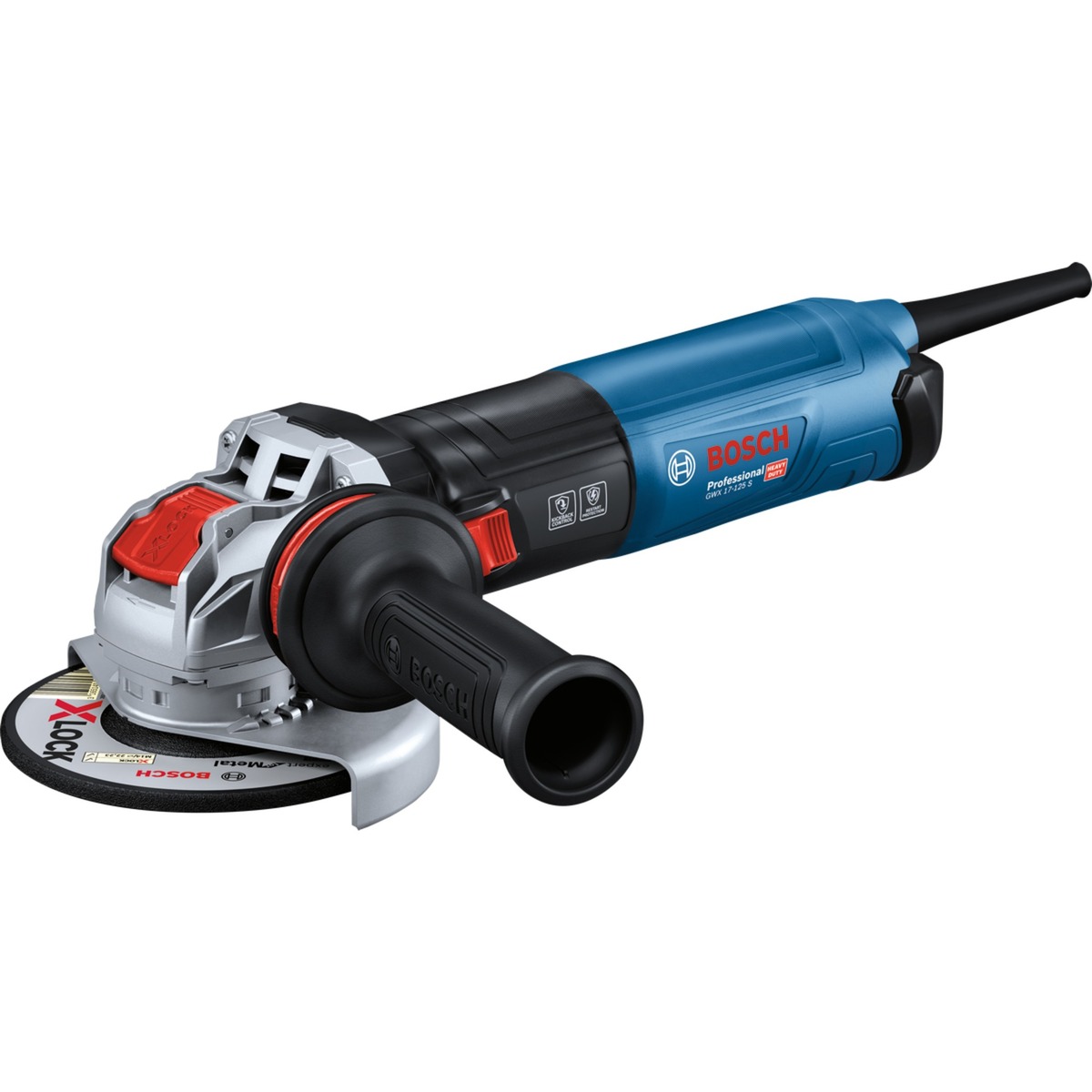 Bosch X-LOCK sarokcsiszoló GWX 17-125 S Professional (kék/fekete, 1700 watt) (06017D2300) Bosch X-LOCK sarokcsiszoló GWX 17-125 S Professional (kék/fekete, 1700 watt) (06017D2300)