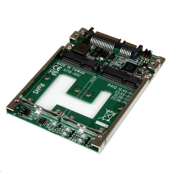 StarTech 2x mSATA -2.5" SSD RAID adapter (25SAT22MSAT) StarTech 2x mSATA -2.5" SSD RAID adapter (25SAT22MSAT)
