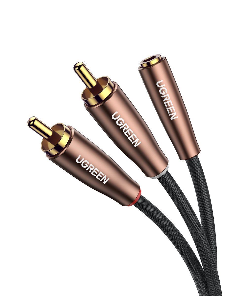 UGREEN AV198 2x RCA apa Cinch - jack anya 3.5 mm kábel 2m (50131)