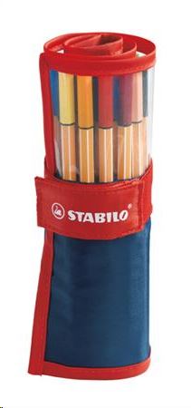 STABILO "Point 88" Tűfilc készlet, 0,4 mm, felcsavarható szett, 25 különböző szín (TST8825021)
