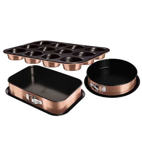 Berlinger Haus BH/7636 3 Részes tortaforma szett muffin sütőformával